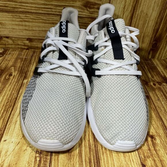 Men's adidas Quester Flow, Size 10.5 US - Color Cloud White/Core Black/Raw White - Picture 3 of 7